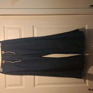 60s 🔔 bell bottom Denim jeans with Adjustable waste strings Groovy Wide bottom